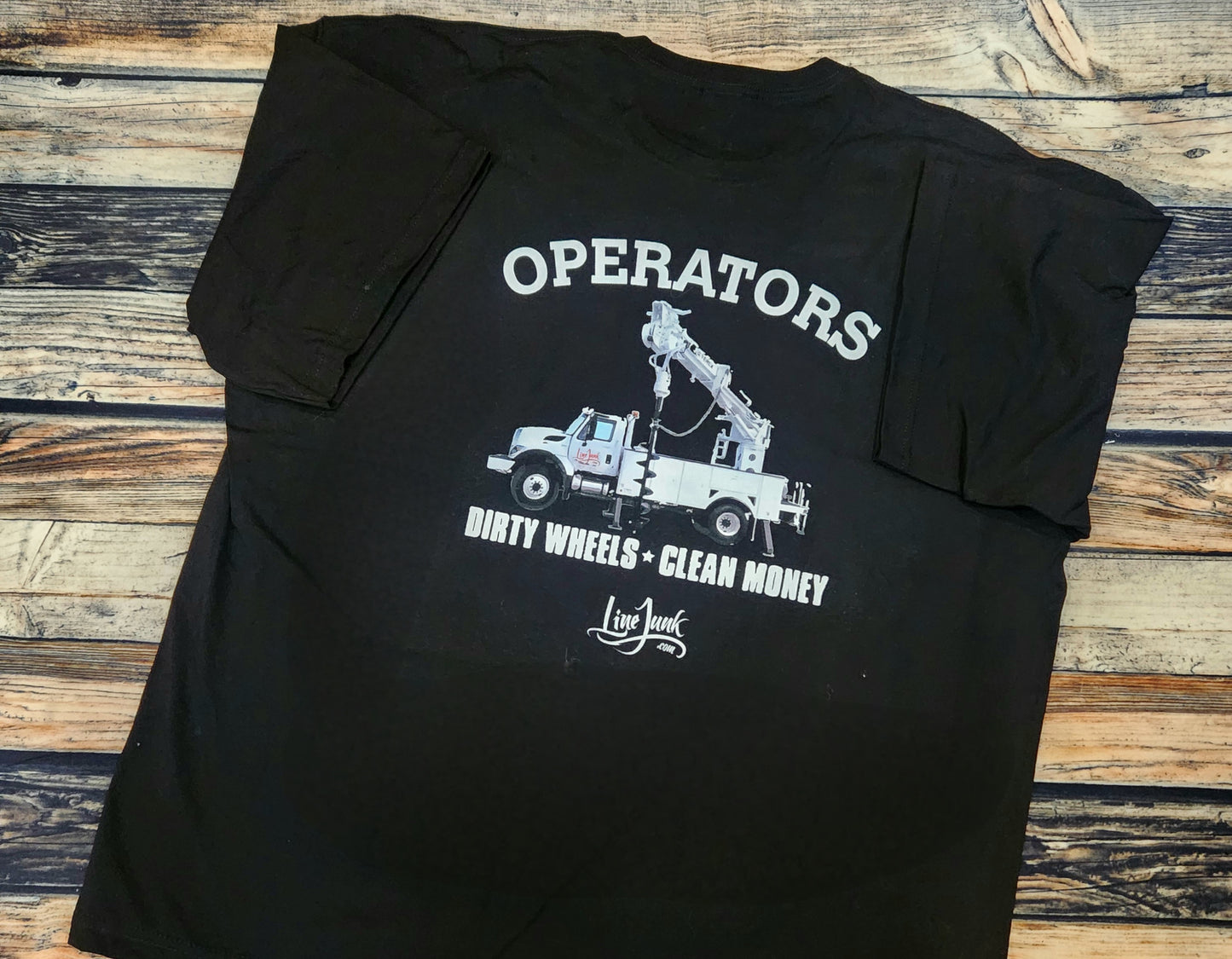 Operator Shirt Dirty Wheels Clean Money