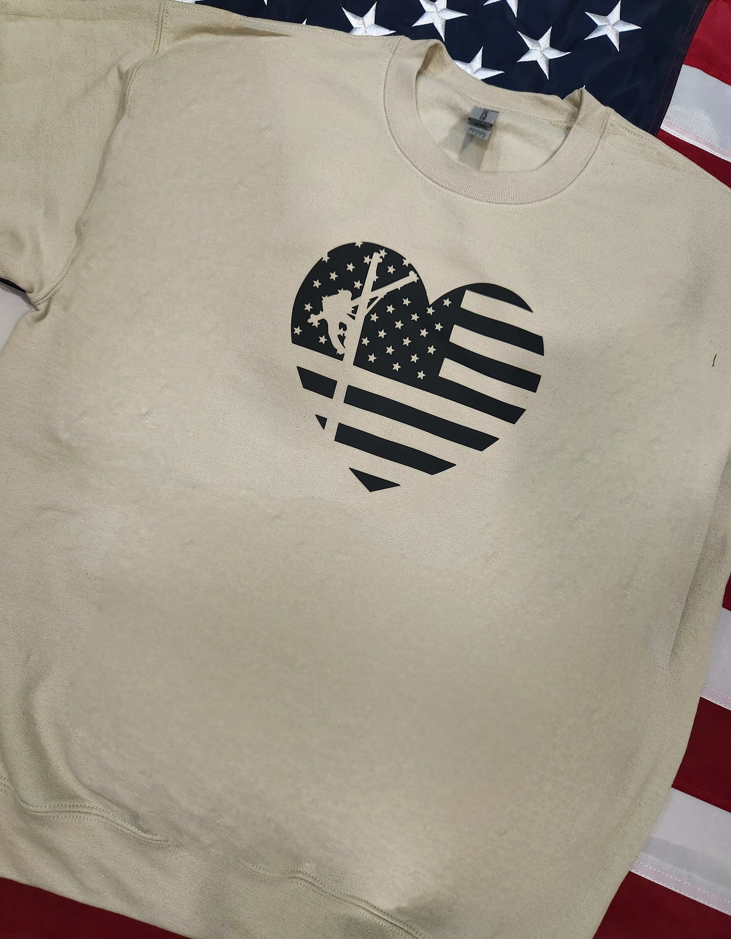 Heart Lineman Crewneck Sweatshirt