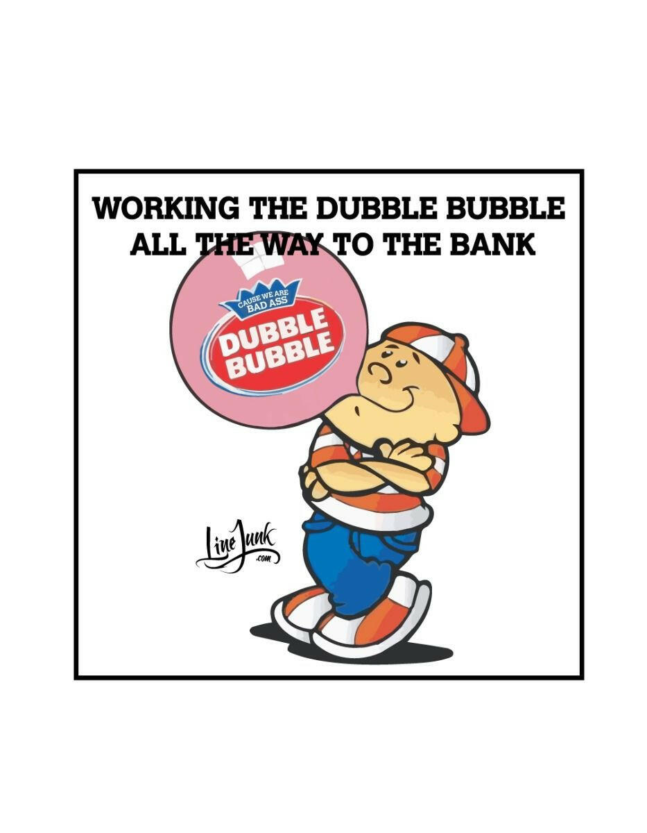 Double bubble Sticker