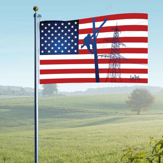 Lineman Flag Full Print