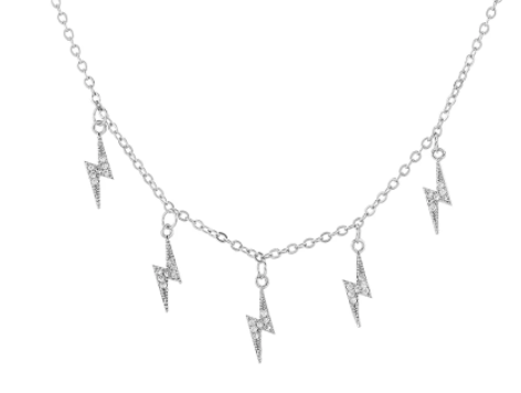 Lots Of Lightning Bolts Necklace