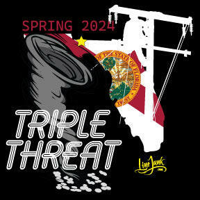 Triple Threat Sticker